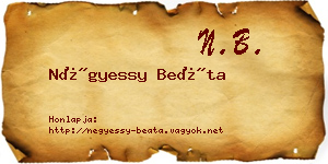 Négyessy Beáta névjegykártya